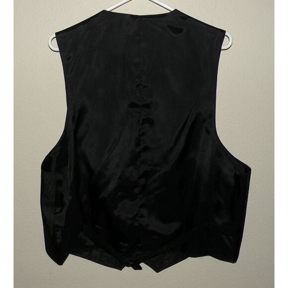 Wah Maker Frontier Clothing Men’s XL Western Vest Black Paisley Cowboy Made USA - Picture 3 of 3